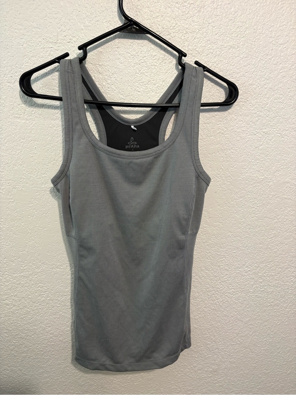 prAna Becksa Women's Gray Racerback Tank Top Size S